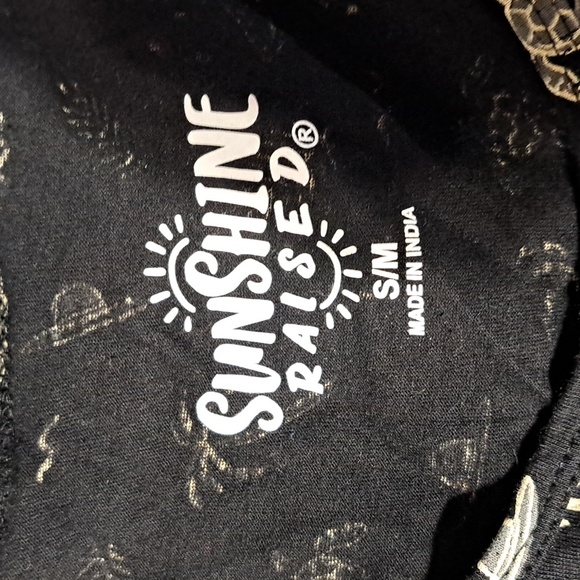 Sunshine raised s/m black and cream dress beach girl nwot - Picture 3 of 3